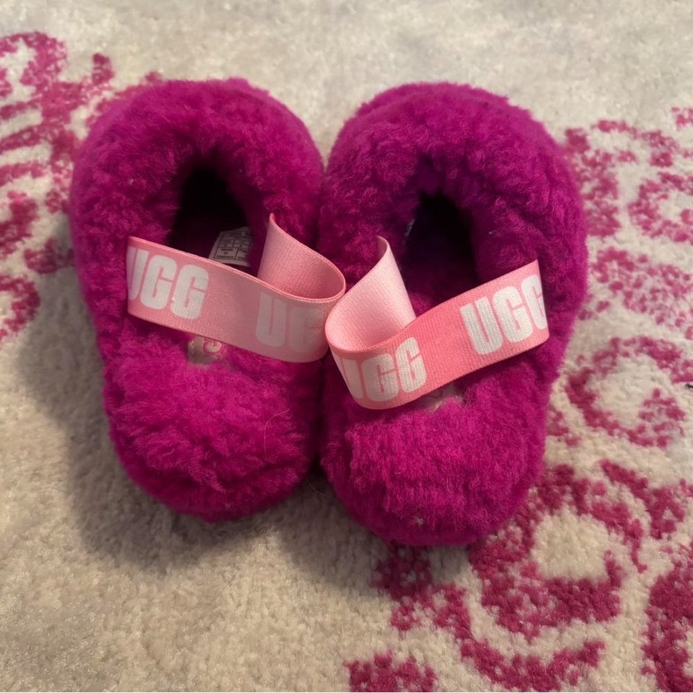 UGG Kids' Fuchsia Cozy Slippers
